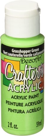 DecoArt Crafter's Acrylic GRASSHOPPER GREEN Acrylic Paint 2oz - Image 2