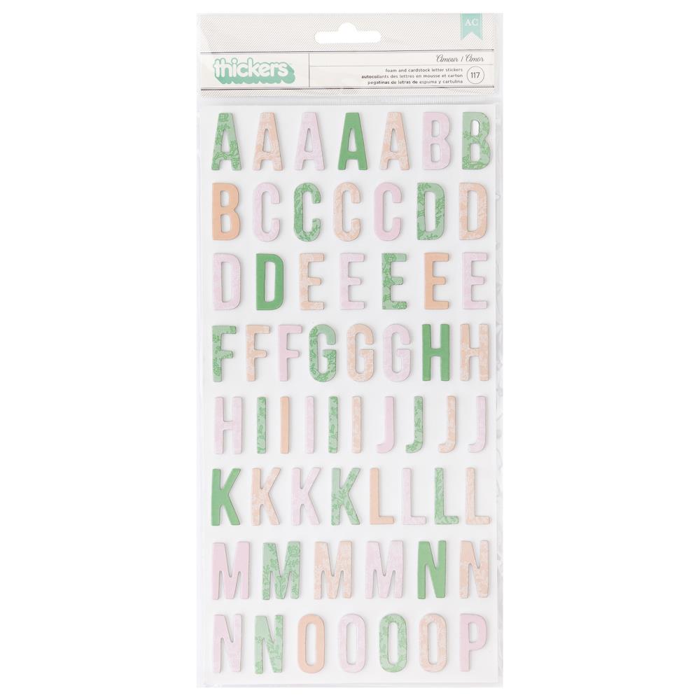 image_a0fa3507-ddc4-4a9e-8054-695e9702a826.jpg Thickers Maggie Holmes PARASOL AMOUR Foam Letter Stickers - Image 1