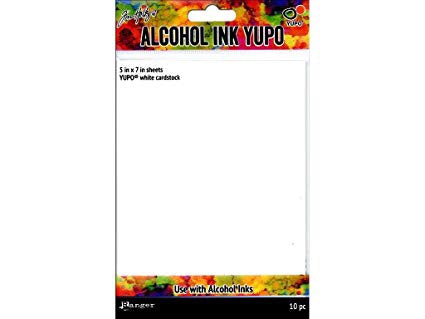 image_a24091ee-be58-42f2-ab38-7b0c408f4dd3.jpg Ranger Tim Holtz ALCOHOL INK YUPO White Cardstock - Image 1