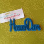 HOOVER DAM Cursive 2 Layer Diecut Title Travel Die Cut LV