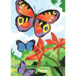 Royal Mini Color Pencil By Number BRIGHT BUTTERFLIES - Image 2
