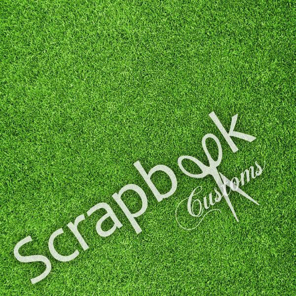 image_a3650229-9ece-4672-a456-9bb1480f0704.jpg SPORTS TURF Grass 12"X12" Scrapbook Paper - Image 1