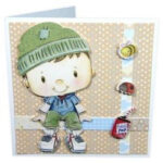 Kanban BILLY ON SKATEBOARD Boy DieCut Card Layer Topper - Image 2