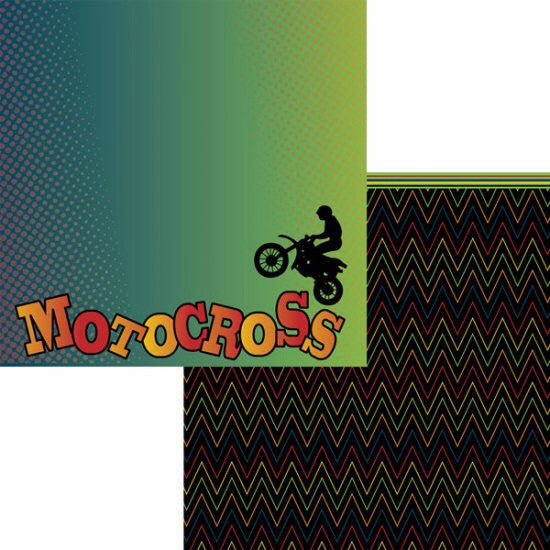 image_a4011d3b-5796-475e-bd19-8a660ef0ed56.jpg Racing Moxxie RACING 1 Scrapbook Sports Sheet 12"X12" - Image 1