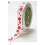May Arts 5/8" SATIN BUBBLE DOT Ribbon 1 yard - Image 5