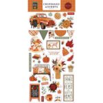 Carta Bella WELCOME FALL Adhesive Chipboard Accents 42pc