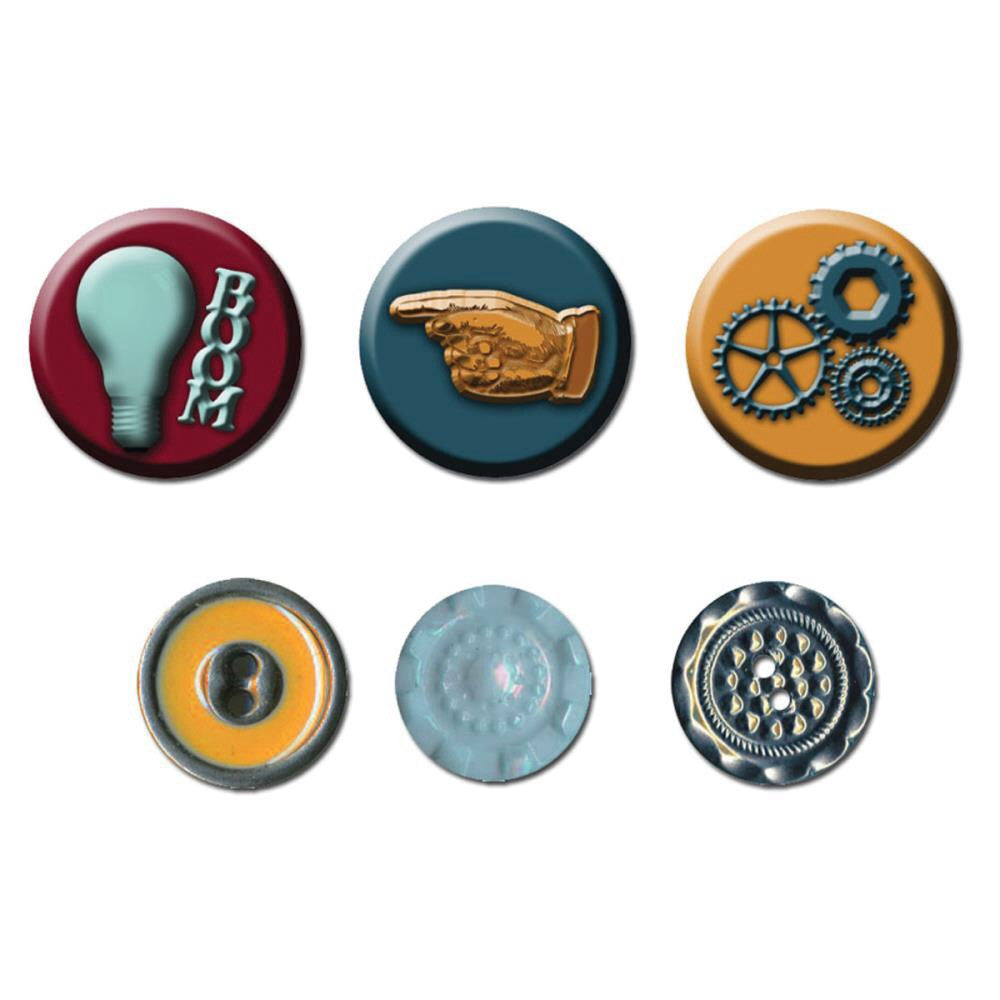 image_a46ae294-15fa-4777-8c8c-bb934be98e00.jpg Prima Flowers Craftsman CAMEOS & BUTTONS 6pc - Image 1