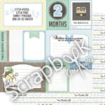 BABY BOY 12"X12" Scrapbook Customs Paper - Image 2