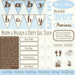Canvas Corp IT'S A BOY 12X12 Scrapbook Baby Paper