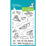 Lawn Fawn JUST PLANE AWESOME Clear Stamps 4”x6” 22pc