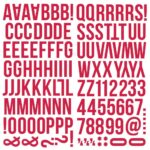 Simple Stories COLOR VIBE RED Foam Alpha Letter Stickers - Image 2
