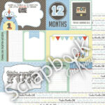 BABY BOY 12"X12" Scrapbook Customs Paper - Image 12