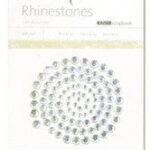 Kaisercraft SILVER RHINESTONES Self Adhesive 100 pieces
