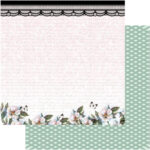 Ultimate Crafts Magnolia Lane BUTTERFLIES & LACE 12"X 12" Scrapbook Paper