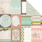 Kaisercraft BOW & ARROW Double-Sided 12"X12" Cardstock Sheet