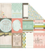 Kaisercraft BOW & ARROW Double-Sided 12"X12" Cardstock Sheet