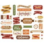 Echo Park I LOVE FALL TITLES & PHRASES DieCut Pieces 32pc - Image 3