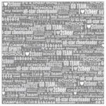 Creative Imagination CHEER PHRASE 12"X12" Cardstock Paper