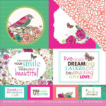 Kaisercraft Fly Free CONFIDANTE 12"X12" Scrapbook Paper
