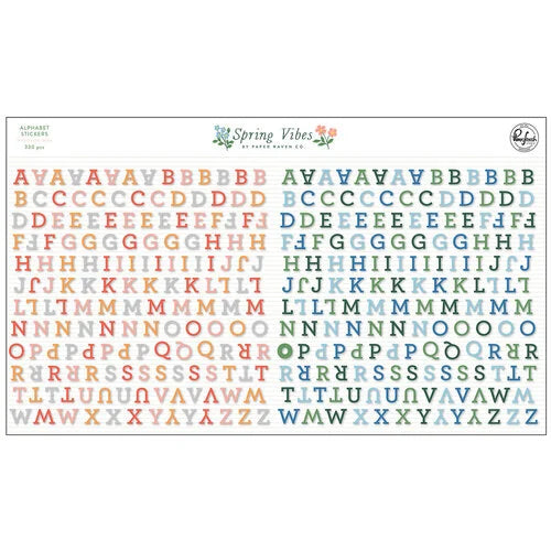 image_aa47fa8c-9467-4b25-a6aa-9aa864e703d6.jpg Pinkfresh Studio Spring Vibes ALPHABET STICKERS 330pc Mini Alpha - Image 1
