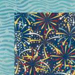 BoBunny FIRECRACKER STARS 12"X12" Cardstock Paper