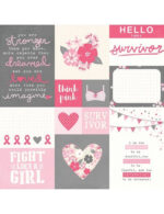 Simple Stories HOPE Scrapbook Paper Kit Breast Cancer - Image 2