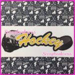 Golden Knights HOCKEY Sport Topper Sticker Yellow
