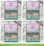 Lawn Fawn REVEAL WHEEL Family & Friends SENTIMENTS Clear Stamps 42pc - Image 2