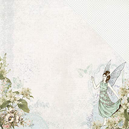 image_ab47bef3-59a2-4ad3-b235-0ec56587482a.jpg Kaisercraft Fairy Garden PIXIE DUST 12"X12" Scrapbook Sheet - Image 1