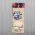 Ruby Rock It Avalon FLORALS Satin White and Blue