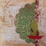 Premade Scrapbook Page (1) 12"x12" CHRISTMAS CANDLE