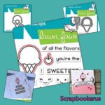 Lawn Fawn SWEETEST FLAVOR Ice Cream Clear Stamps 10pc - Image 3