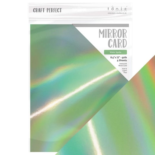 image_ac4d0d30-14bb-4144-bb7a-93a7803163d6.jpg Craft Perfect MIRROR CARD WATER SPRITE Cardstock Sheets - Image 1