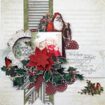 Kaisercraft St. Nicholas SANTA CLAUS 12"X12" Scrapbook Paper - Image 2