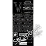 WORLD TRAVELER Scrapbook Customs 12"X 6" Stickers 44 pc