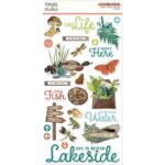Simple Stories Simple Vintage Lakeside CHIPBOARD STICKERS 25pc