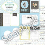BABY BOY 12"X12" Scrapbook Customs Paper - Image 4