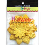 Eyelet Outlet & Brads Paper FLOWERS 40 pc - Image 3
