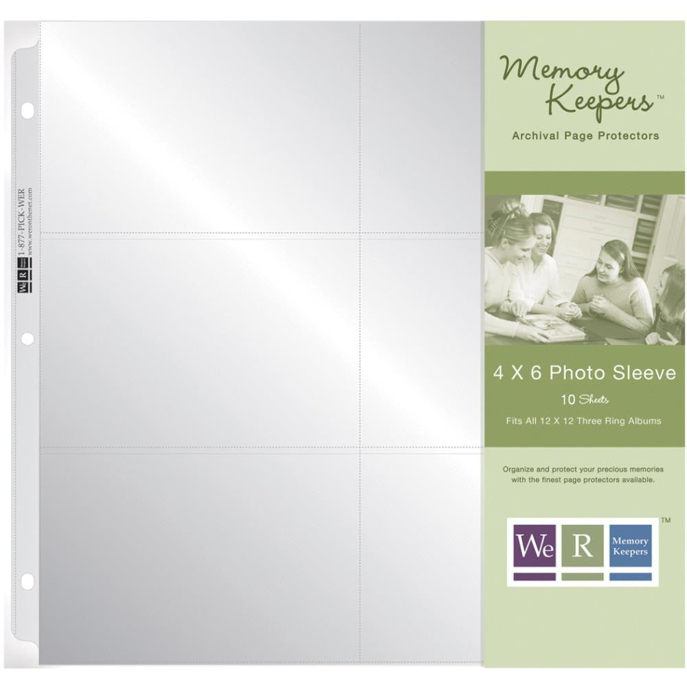 image_ade9e5a2-7705-48b6-a37c-c56df2f527e3.jpeg We R Memory Keepers 12"X12" Ring Photo Sleeves 10pc - Image 1