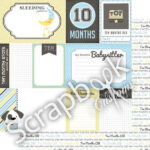 BABY BOY 12"X12" Scrapbook Customs Paper - Image 10