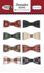 Carta Bella Cabin Fever Decorative BOWS 8pc - Image 2