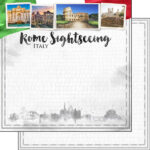 Italy ROME MEMORIES KIT Papers and Stickers 12pc - Image 8