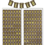 American Crafts Thickers FLASHCARD Letters Stickers