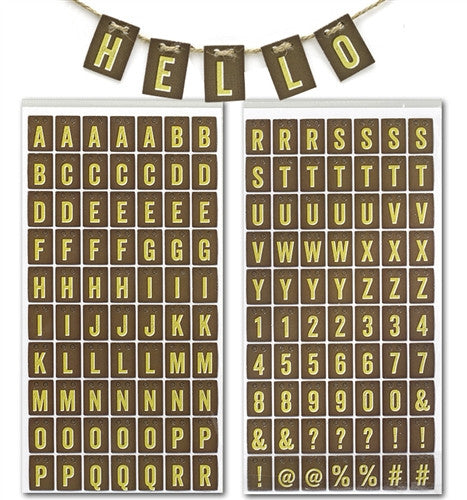 image_b11502f2-53f0-4ab5-91e1-68fd73fcc358.jpeg American Crafts Thickers FLASHCARD Letters Stickers - Image 1