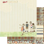 Webster's Pages Game On SCOREBOARD 12"X12" Scrapbook Paper