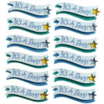 Ek Success Jolee's Boutique IT'S A BOY Stickers 12pc