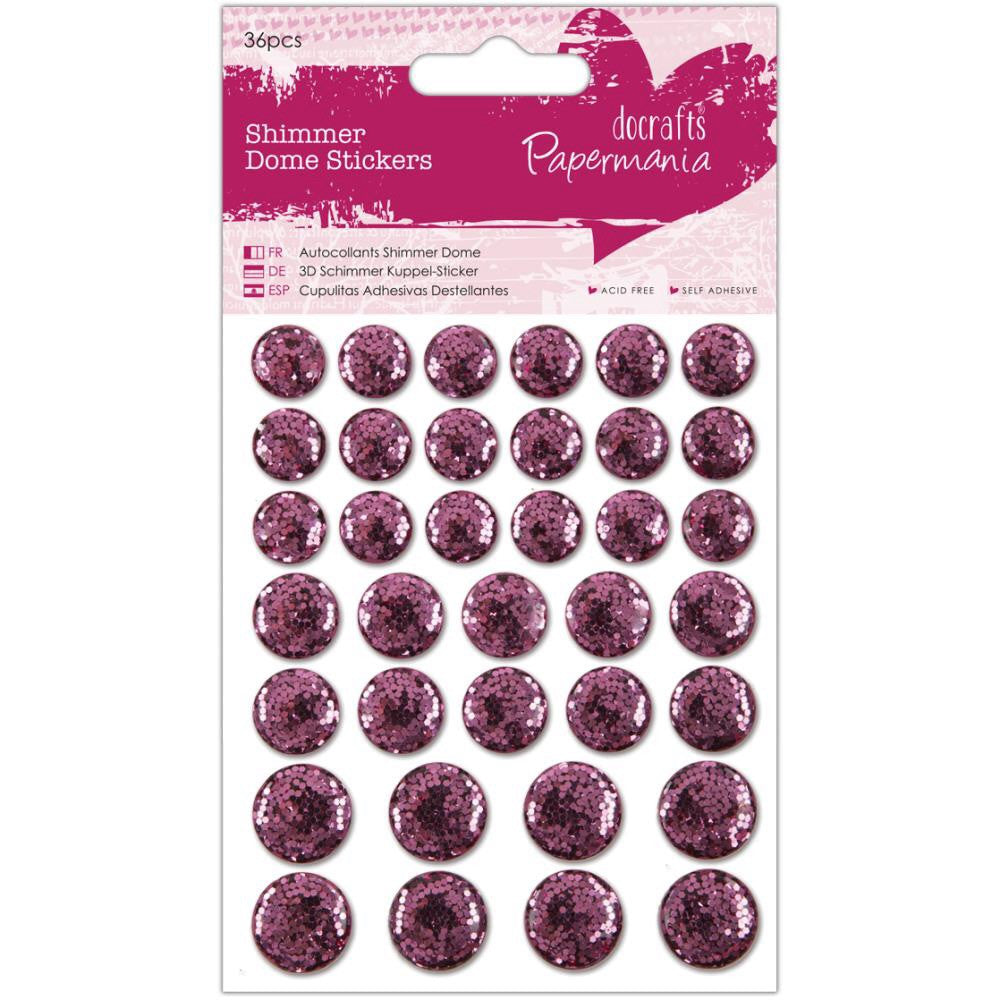 image_b2137aef-0e2a-4c3a-8b8d-572a2496d5c2.jpg Docrafts Papermania SHIMMER DOME Bling Stickers 36pc - Image 1