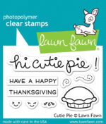 Lawn Fawn CUTIE PIE Clear Stamp & Die Set - Image 2