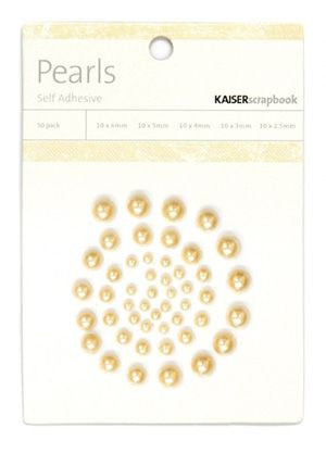 image_b38fd4be-a86a-4e26-8e24-72ab43a84104.jpeg Kaisercraft LATTE PEARLS Self Adhesive 50 Pieces - Image 1