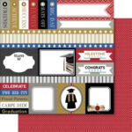 Bella GRADUATION Collection 12"X12" Scrapbook Paper